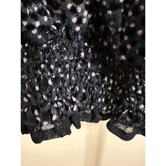 White House Black Market Blouse Top Off The Shoulders Summer Blouse Size M - Picture 7 of 12